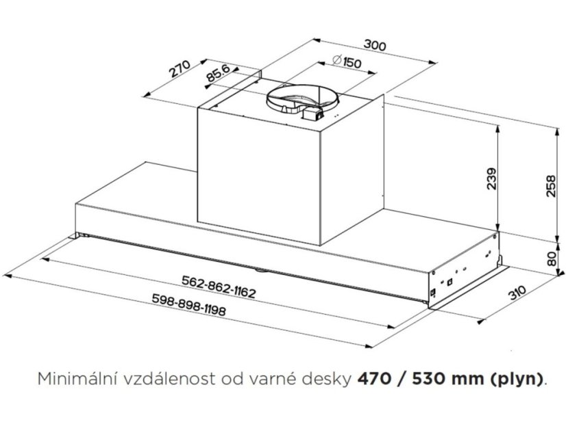 Vestavná digestoř Faber IN-NOVA SMART X A120
