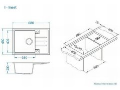 Granitový dřez Alveus Intermezzo 40 beige