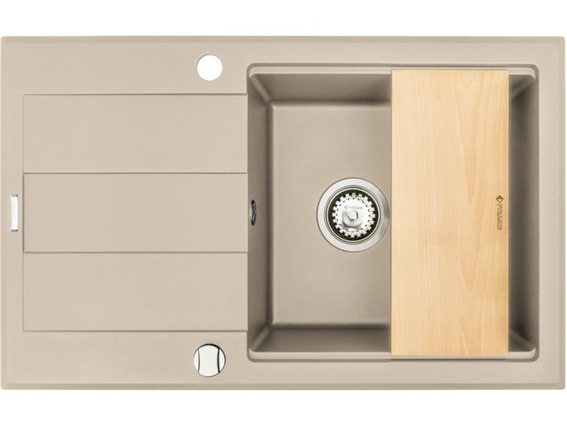 Granitový drez Pyramis Sparta Plus Lux 78x48 1B 1D Beige