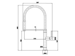 Dřezová baterie Alveus Deep Black