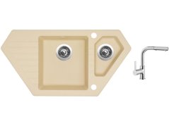 Set Sinks BRAVO 850.1 Sahara + batéria Sinks ENIGMA S chróm
