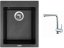 Set Sinks CUBE 410 Metalblack + baterie Sinks MIX 3 chrom