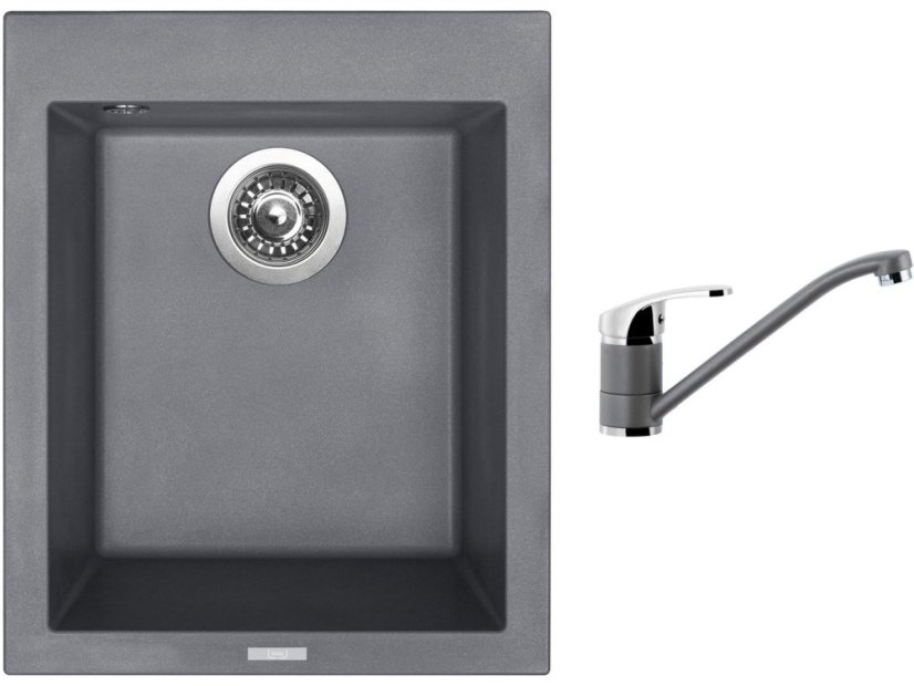 Set Sinks CUBE 410 Titanium + baterie Sinks PRONTO Titanium