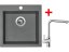 Set Sinks Viva 455 Titanium + Elka