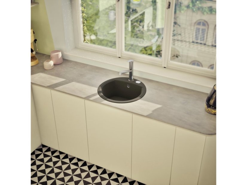 Granitový drez Schock Manhattan R-100-A Onyx