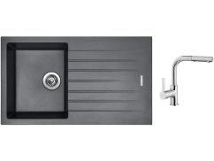 Set Sinks PERFECTO 860 Titanium + batéria Sinks ENIGMA S chróm