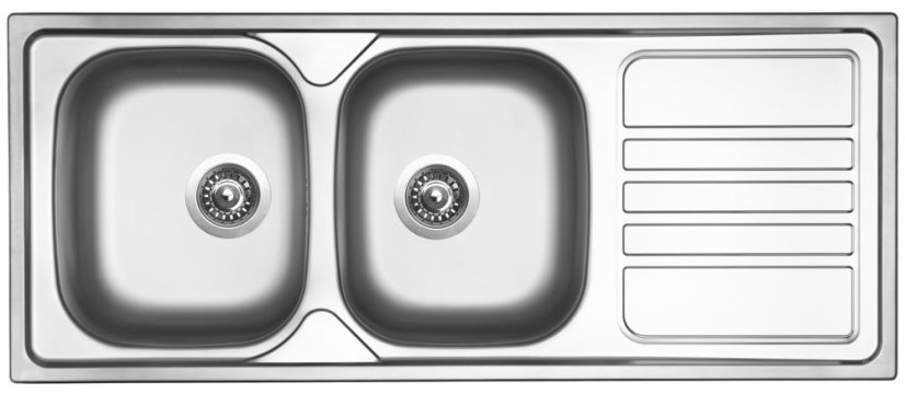Nerezový dřez Sinks OKIO 1200 DUO V 0,6mm matný