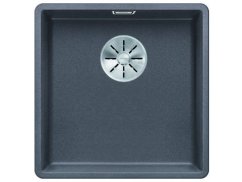 Granitový drez Blanco SUBLINE 400 F InFino sivá skala bez tiahla