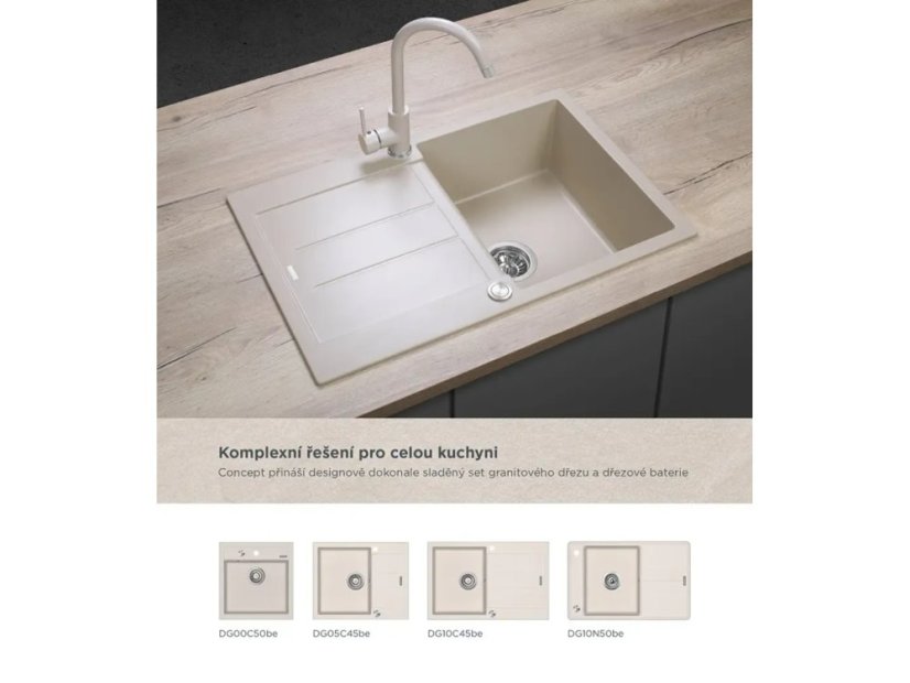 Dřezová baterie Concept BDG3334be Béžová