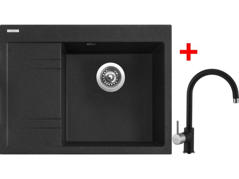 Sinks RIM 650 P Granblack + Vitalia GR