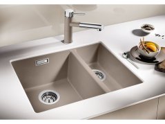 Granitový drez Blanco SUBLINE 340/160 U tartufo bez tiahla drez vľavo