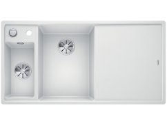 Granitový drez Blanco AXIA III 6 S InFino biela drev.kráj.doska drez vľavo s exc.