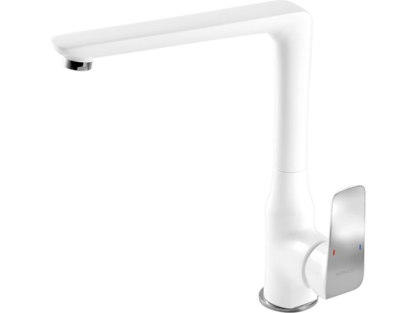 Dřezová baterie Nobless Tina bílá/chrom 2