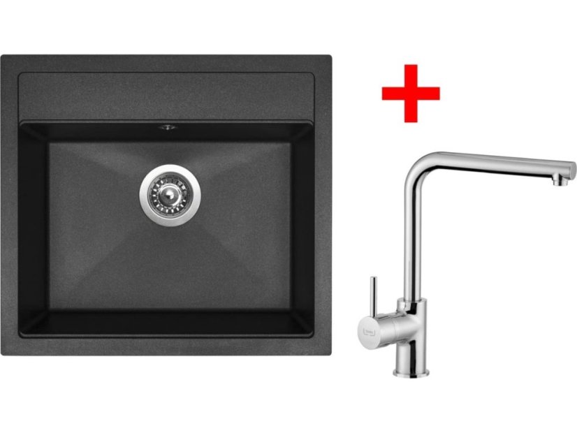 Set Sinks Solo 560 Granblack + Elka lesklá