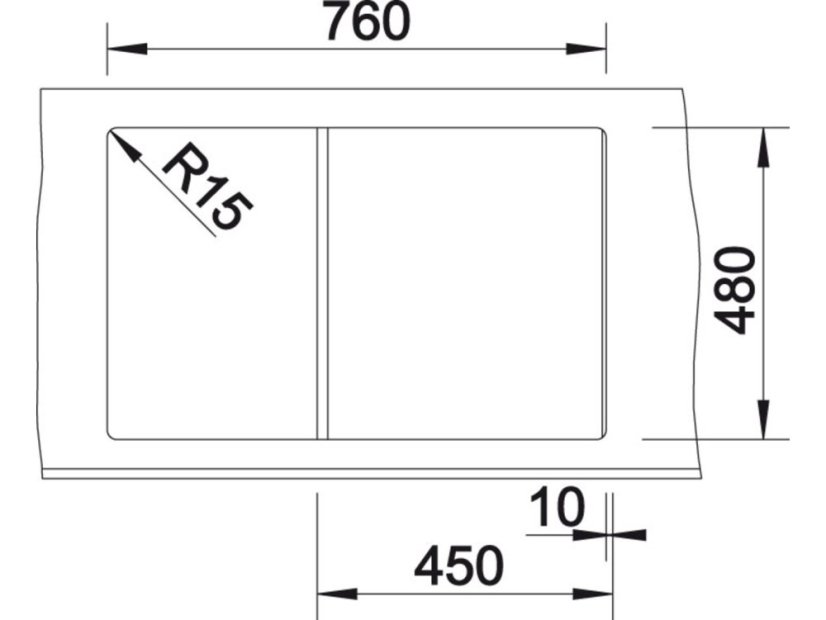 Granitový dřez Blanco ZIA 45 S antracit