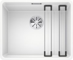 Granitový drez Blanco Etagon 500 F Biela soft