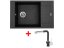 Set Sinks Vario 780 Metalblack + Mix 3 P GR