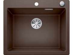 Granitový drez Blanco PLEON 6 InFino káva s excentrom