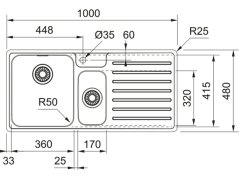 Nerezový dřez Franke BCX 251/2 - 2