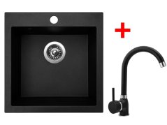 Set Sinks VIVA 455 Granblack + Polo GR