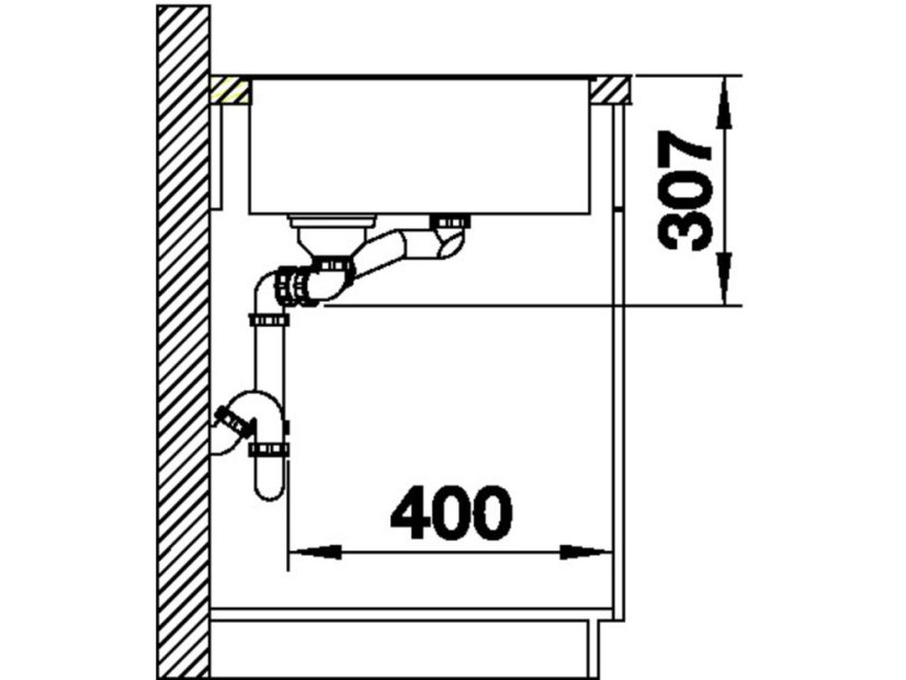 Granitový drez Blanco AXIA III 6 S-F InFino antracit drev.kráj.doska drez vpravo s exc.