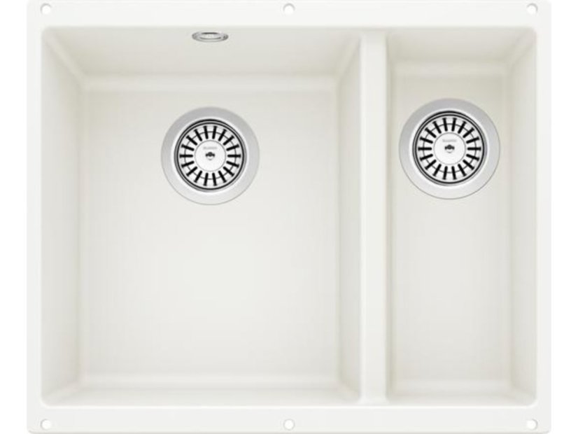 Granitový drez Blanco Rotan 340/160 U biela, bez tiahla, drez vľavo