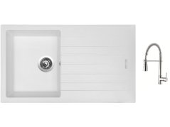 Set Sinks PERFECTO 860 Milk + baterie Sinks MIX 35 PROF S chrom Set Sinks PERFECTO 860 Milk + baterie Sinks MIX 35 PROF S chrom