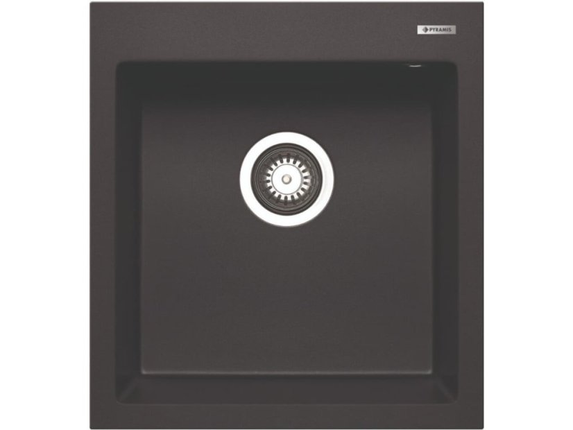 Granitový drez Pyramis Istros 46 x 50 1B Carbon