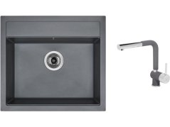 Set Sinks SOLO 560 Titanium + batéria Sinks MIX 3 P Titanium