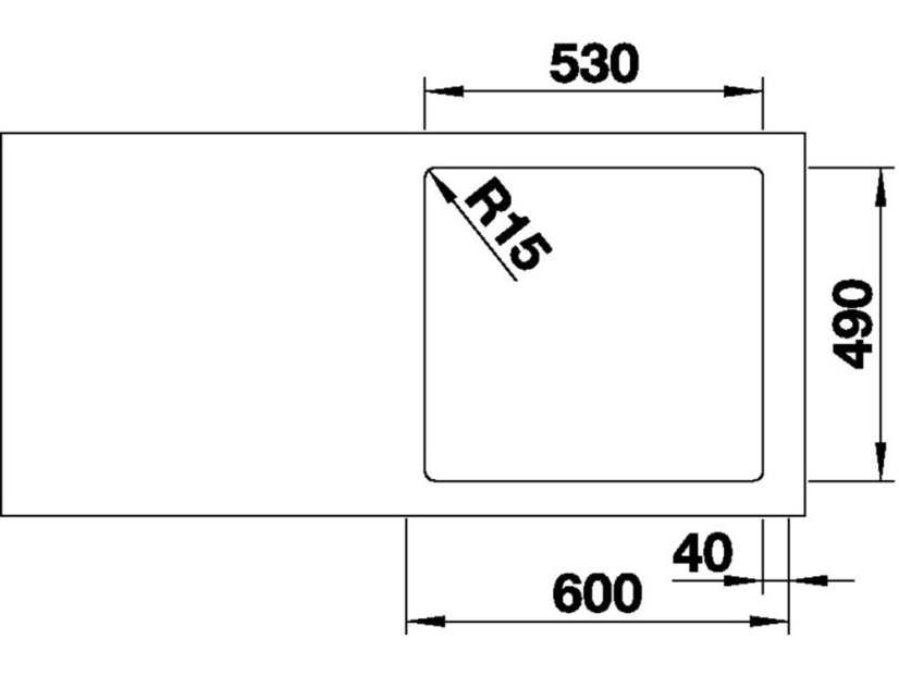 Nerezový drez Blanco Etagon 500-IF/A InFino nerez hodvábny lesk