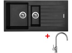 Set Sinks Perfecto 1000.1 Pureblack + Vitalia