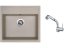 Set Sinks SOLO 560 Avena + baterie Sinks MIX 3 S Chrom