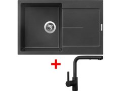 Sinks ULTIMA 790 Metalblack + ENIGMA S Čierná matná Sinks ULTIMA 790 Metalblack + ENIGMA S Čierná matná