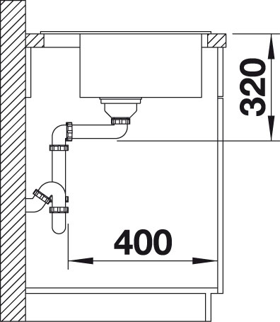 Granitový drez Blanco DALAGO 5 šedá vulkán