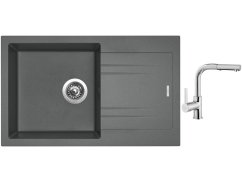 Set Sinks LINEA 780 N Titanium + baterie Sinks ENIGMA S chrom Set Sinks LINEA 780 N Titanium + baterie Sinks ENIGMA S chrom