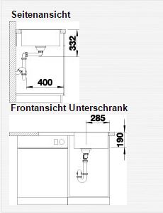 Granitový drez Blanco ZIA 5 S biela soft s excentrom