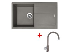 Set Sinks Amanda 860 Truffle + Vitalia GR