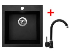 Set Sinks VIVA 455 Granblack + Polo GR