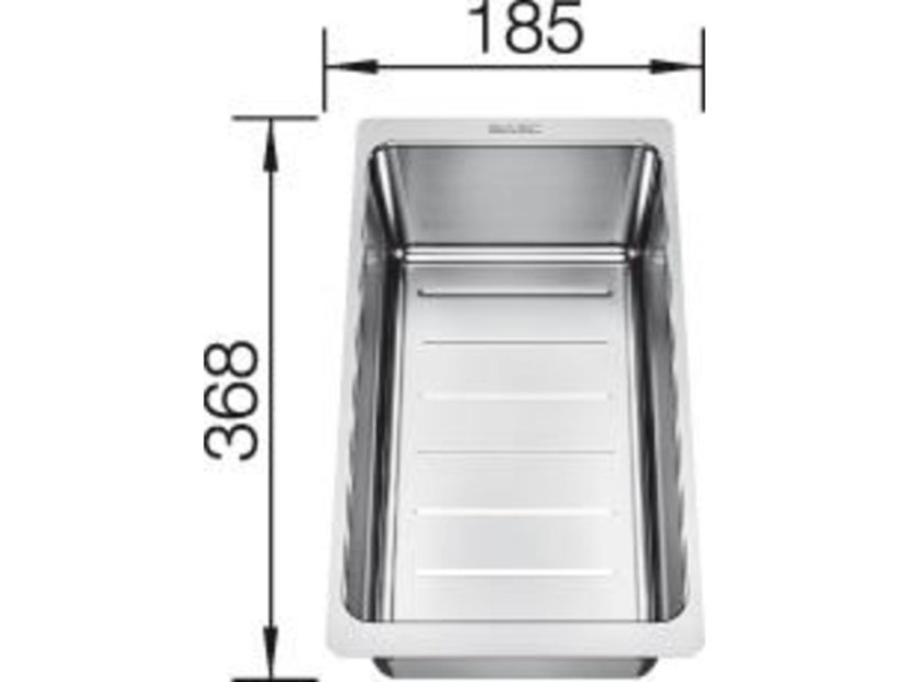 Granitový drez Blanco AXIA III 6 S InFino antracit sklen.kráj.doska drez vľavo s exc.