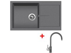 Set Sinks Infinity 860 Titanium + Vitalia GR