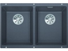 Granitový drez Blanco SUBLINE 350/350 U InFino sivá skala bez tiahla