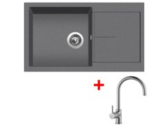 Set Sinks Infinity 860 Titanium + Vitalia