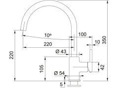 Drezová batéria Franke FC 6018.084 Lina Šedý kameň