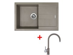 Set Sinks Amanda 780 Truffle + Vitalia GR