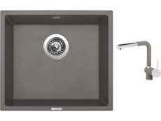 88167_granitovy-drez-sinks-frame-457-truffle-drezova-baterie-sinks-mix-3-p-truff