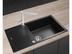 Granitový dřez Concept DG10L60bc Linea Černý
