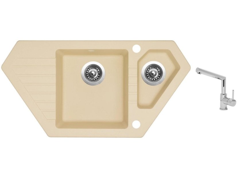 Set Sinks BRAVO 850.1 Sahara + baterie Sinks MIX 350 P chrom