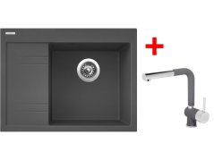 Set Sinks RIM 650 P Titanium + Mix 3 P GR