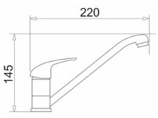 Kuchynská batéria Pyramis Asalia Čierna
