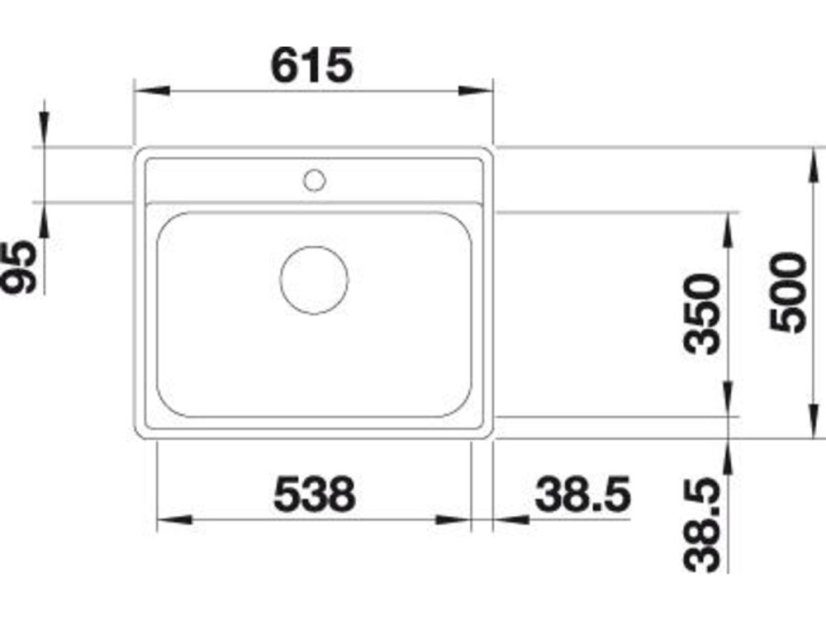 Nerezový drez Blanco LEMIS 6-IF nerez kartáčovaný